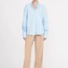 COLTON SHIRT | FRENCH BLUE -Staud Store colton shirt french blue 1