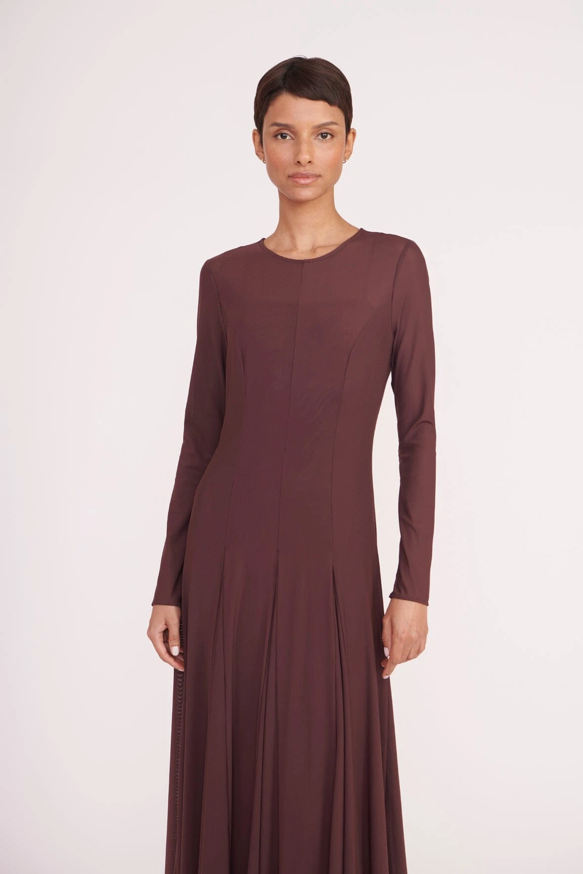 DONOVAN DRESS | BARK DONOVAN DRESS | BARK -Staud Store donovan dress bark 01438 web