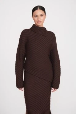 ENGRAVE SWEATER | DARK CHOCOLATE