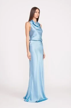 VOYAGE SKIRT | FRENCH BLUE -Staud Store fall 23 0124 web