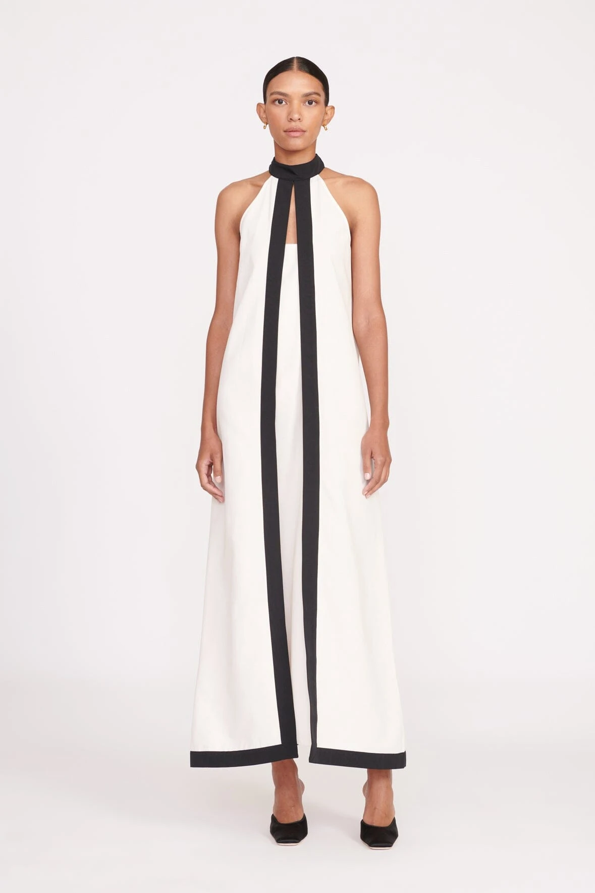 WRIGHT DRESS | ECRU BLACK WRIGHT DRESS | ECRU BLACK -Staud Store fall 23 1173 web