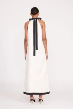 WRIGHT DRESS | ECRU BLACK 4 WRIGHT DRESS | ECRU BLACK -Staud Store fall 23 1190 web