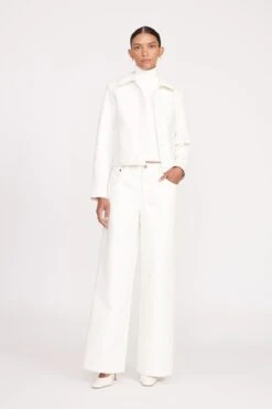 GRAYSON PANT | WHITE VEGAN PATENT -Staud Store fall 23 1200 web 35fcd132 ef65 4e96 b986 9a929af031d2