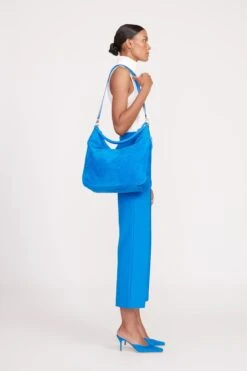 PERRY BAG | DIRECTOR BLUE SUEDE -Staud Store fall 23 1425 web
