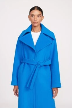 CARVER COAT | DIRECTOR BLUE -Staud Store fall 23 1593 web