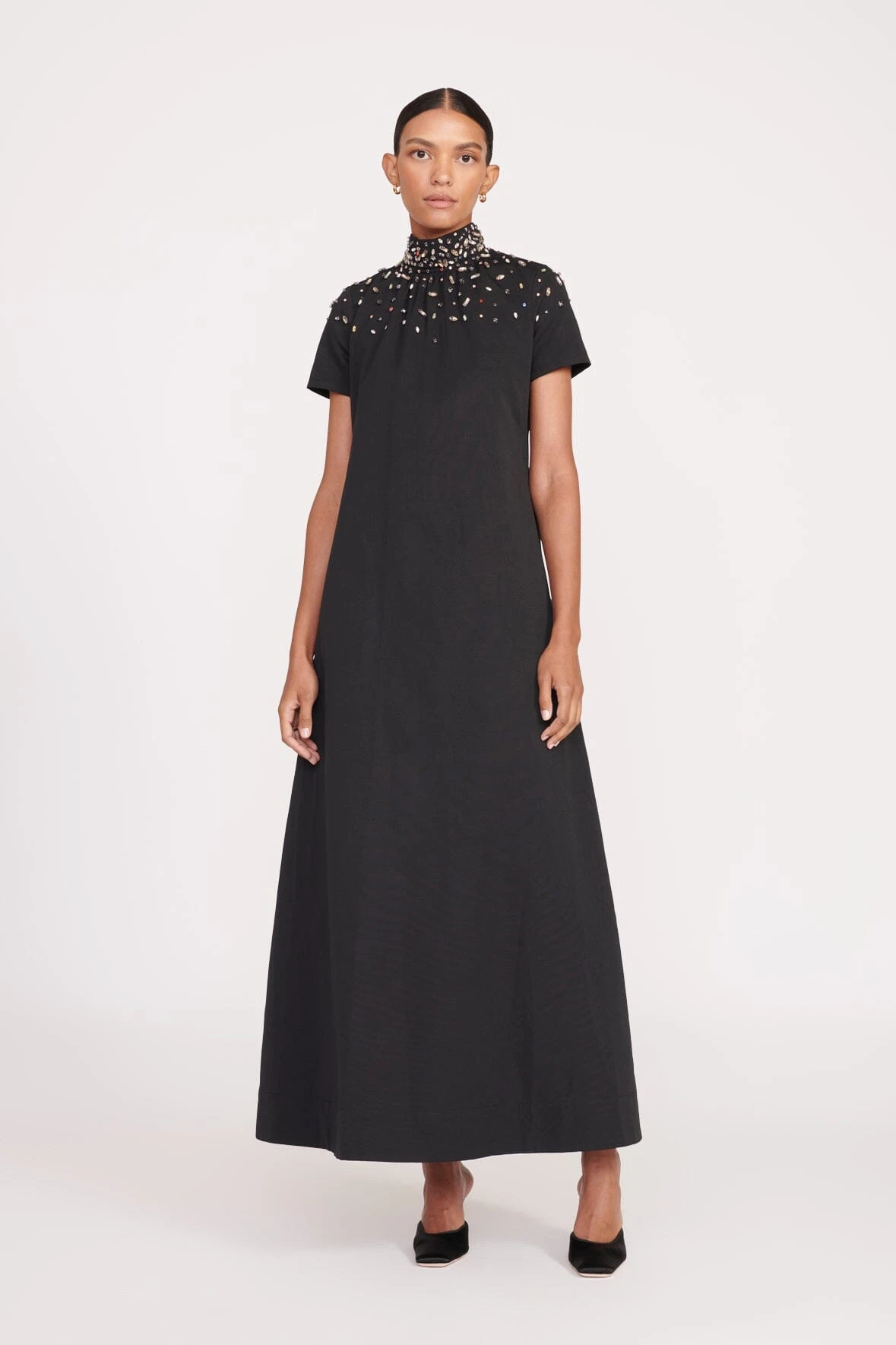 ILANA DRESS | BLACK SILVER ILANA DRESS | BLACK SILVER -Staud Store fall 23 1629 web