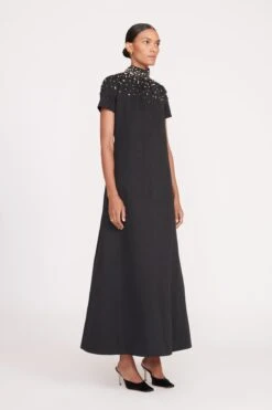 ILANA DRESS | BLACK SILVER 4 ILANA DRESS | BLACK SILVER -Staud Store fall 23 1633 web