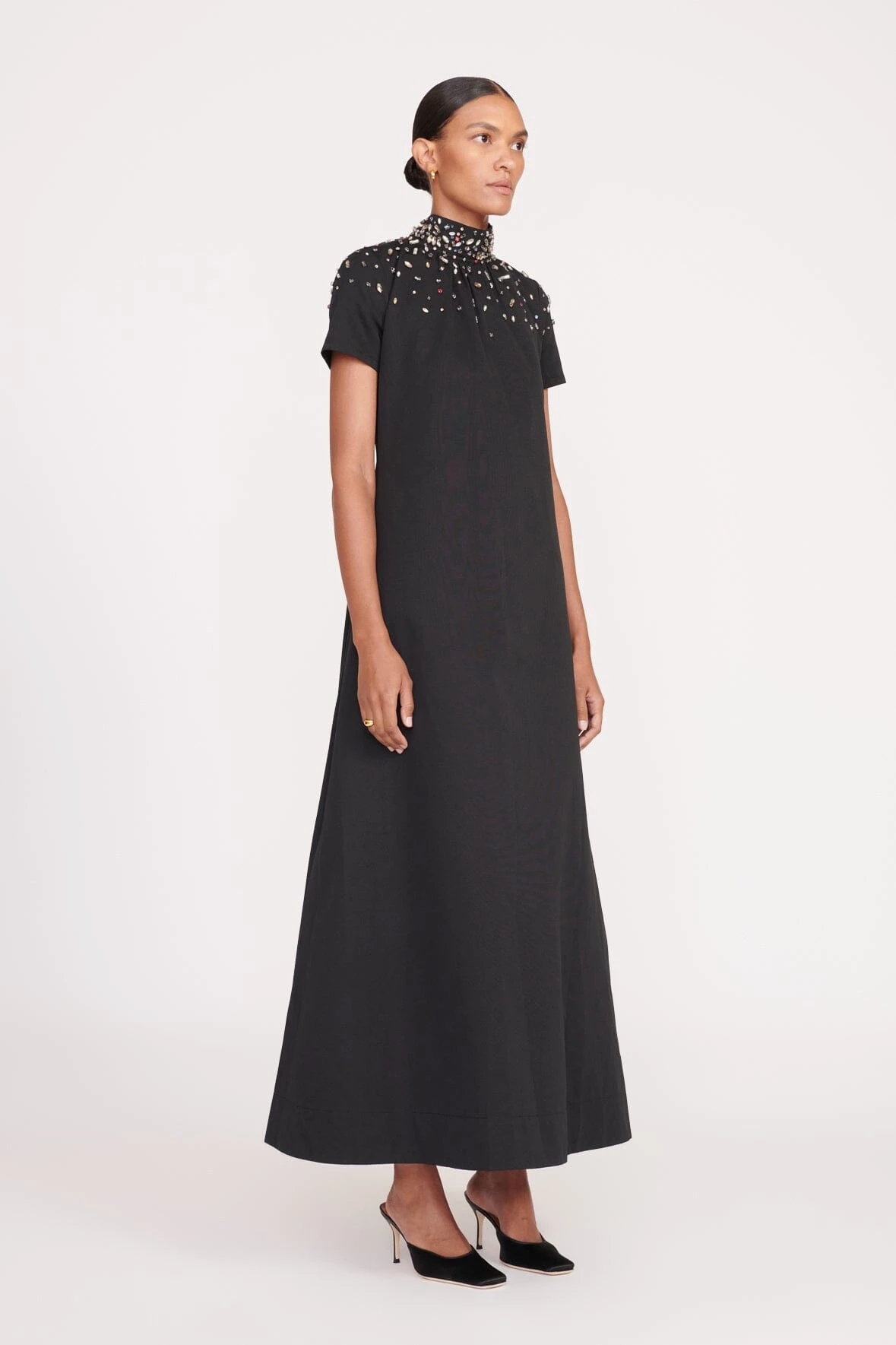 ILANA DRESS | BLACK SILVER ILANA DRESS | BLACK SILVER -Staud Store fall 23 1633 web