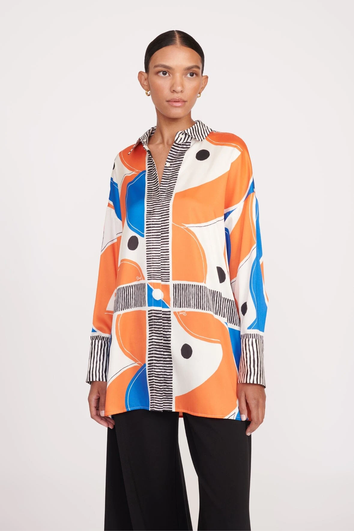 LEWIS SHIRT | MOD FOULARD LEWIS SHIRT | MOD FOULARD -Staud Store fall 23 2022 web