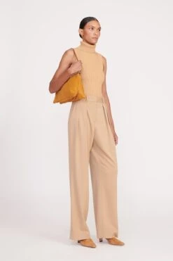VIVI SHOULDER BAG | TAN SUEDE -Staud Store fall 23 2550 web