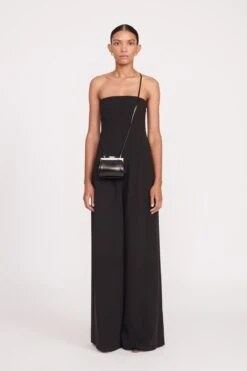 LENNON CONVERTIBLE BAG | BLACK POLISHED 8 LENNON CONVERTIBLE BAG | BLACK POLISHED -Staud Store fall 23 2641 web