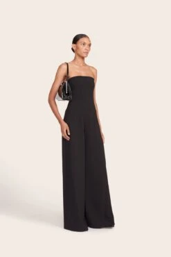 LENNON SHOULDER BAG | BLACK POLISHED -Staud Store fall 23 2660 web