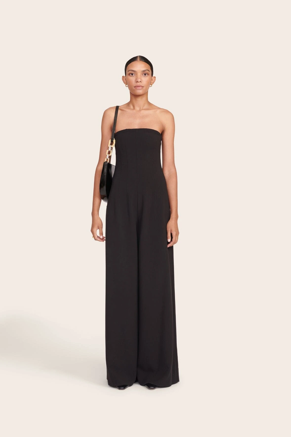 COLT SHOULDER BAG | BLACK POLISHED COLT SHOULDER BAG | BLACK POLISHED -Staud Store fall 23 2679 web