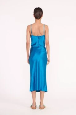 GRACIE TOP | ISLAND BLUE 5 GRACIE TOP | ISLAND BLUE -Staud Store gracie top angela skirt island blue 05907 web