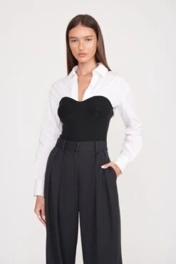 HAZEL TOP | BLACK WHITE