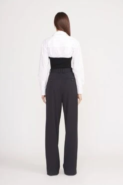 HAZEL TOP | BLACK WHITE -Staud Store hazel top black white 5 c8d84b12 36e9 4ad2 bf3d e3cd9dc4addc