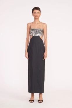 JADA DRESS | BLACK -Staud Store jada dress black 05732 web