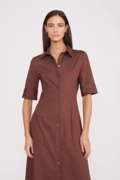 JOAN MAXI DRESS | MAHOGANY 5 JOAN MAXI DRESS | MAHOGANY -Staud Store joan maxi dress mahogany 1