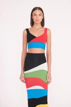 KARINA SKIRT | MARBLE WAVE 4 KARINA SKIRT | MARBLE WAVE -Staud Store karina skirt marble wave 02385 web