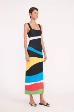 KATIE DRESS | MARBLE WAVE -Staud Store katie dress marble wave 02353 web 1