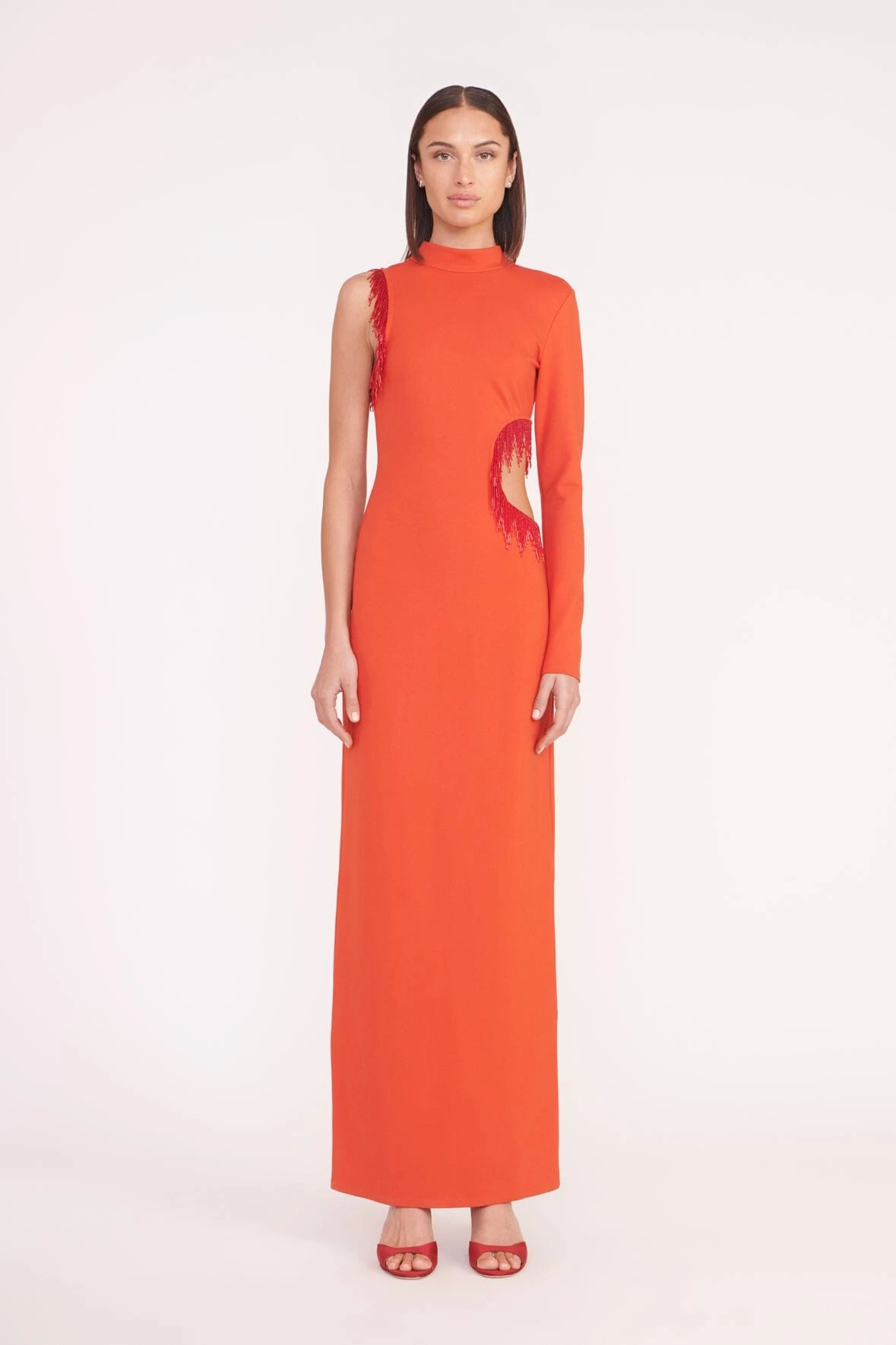 KIRSTEN DRESS | FIRE RED KIRSTEN DRESS | FIRE RED -Staud Store kirsten dress red 01207 web