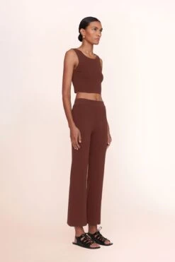 NOOR TOP | BARK -Staud Store lexi top black estella pant black 00927 web 1