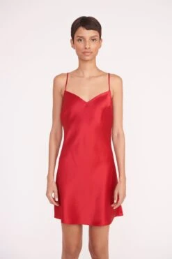 LYDIA DRESS | RUBY -Staud Store lydia dress ruby 05984 web