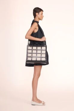 EMMA TOTE | BLACK NATURAL 6 EMMA TOTE | BLACK NATURAL -Staud Store marlowe dress black 00128 web