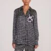 MARTHA TUNIC | NAVY GEOSCAPE DOG CHECK -Staud Store martha tunic navy geoscape 1
