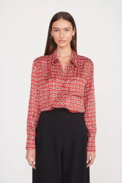 MARTHA TUNIC | RUBY GEOSCAPE