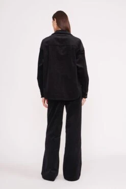 MATTHEW SHIRT | BLACK -Staud Store matthew shirt black 2 8673334d a8ad 4f74 ab70 03446a763c77