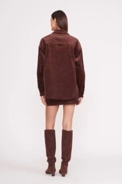 MATTHEW SHIRT | MAHOGANY -Staud Store matthew shirt mahogany 5 2e388b12 867e 4444 bd44 7a4b8f132e2d