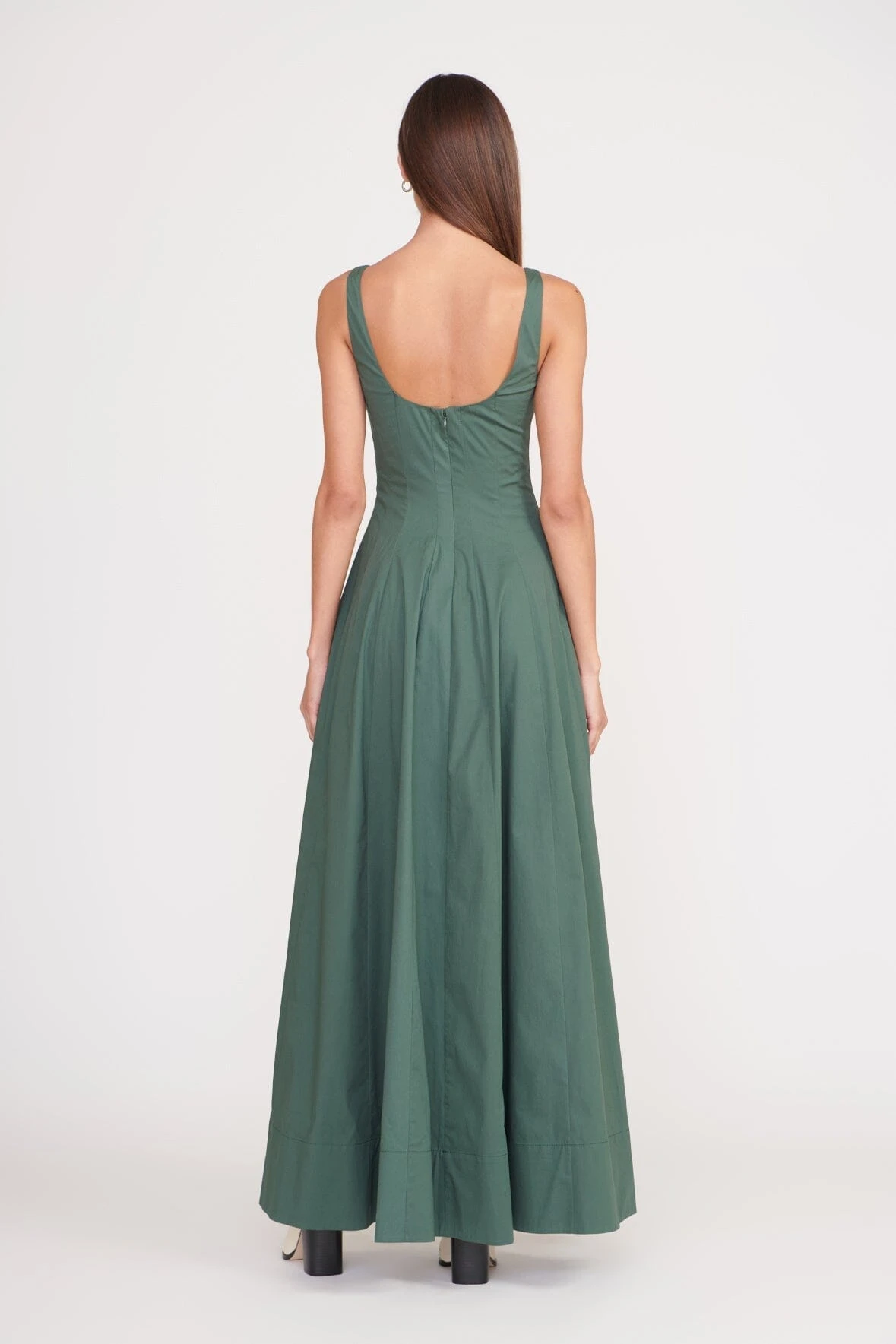 WELLS MAXI DRESS | PINE WELLS MAXI DRESS | PINE -Staud Store maxi wells dress pine 4 web b791f84a 3eab 4674 92d7 adac858fc662