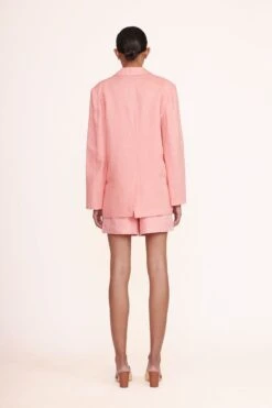 MAXWELL BLAZER | ROSEBUD -Staud Store maxwell blazer rosebud 4
