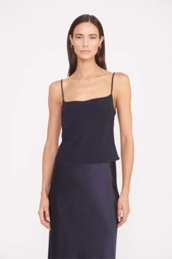 MILES REVERSIBLE TOP | NAVY -Staud Store miles top navy 9 ef4ad08f d803 4b63 a6fa bd7fa5084afb