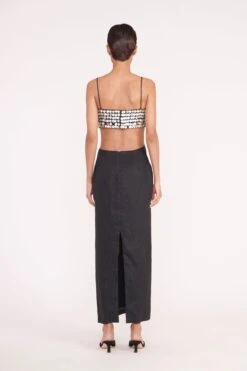 JADA DRESS | BLACK -Staud Store new jada dress black 05745 web