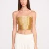 NYLA TOP | GOLD -Staud Store nyla gold bead 0297 web