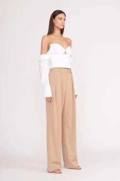 SEDGWICK TOP | WHITE -Staud Store sedgwick top white 3 fb6bd8bd 35ce 4d4f 9bb4 fee571909e00