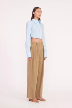 SENECA TOP | FRENCH BLUE -Staud Store seneca top french blue luisa pant rosemary 05519 web