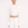 SENECA TOP | WHITE -Staud Store seneca top white carter pant white 00521 web