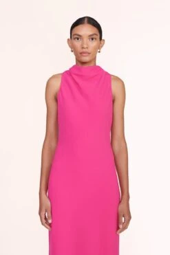SHANNON DRESS | MAGENTA 6 SHANNON DRESS | MAGENTA -Staud Store shannon dress magenta 01161 web