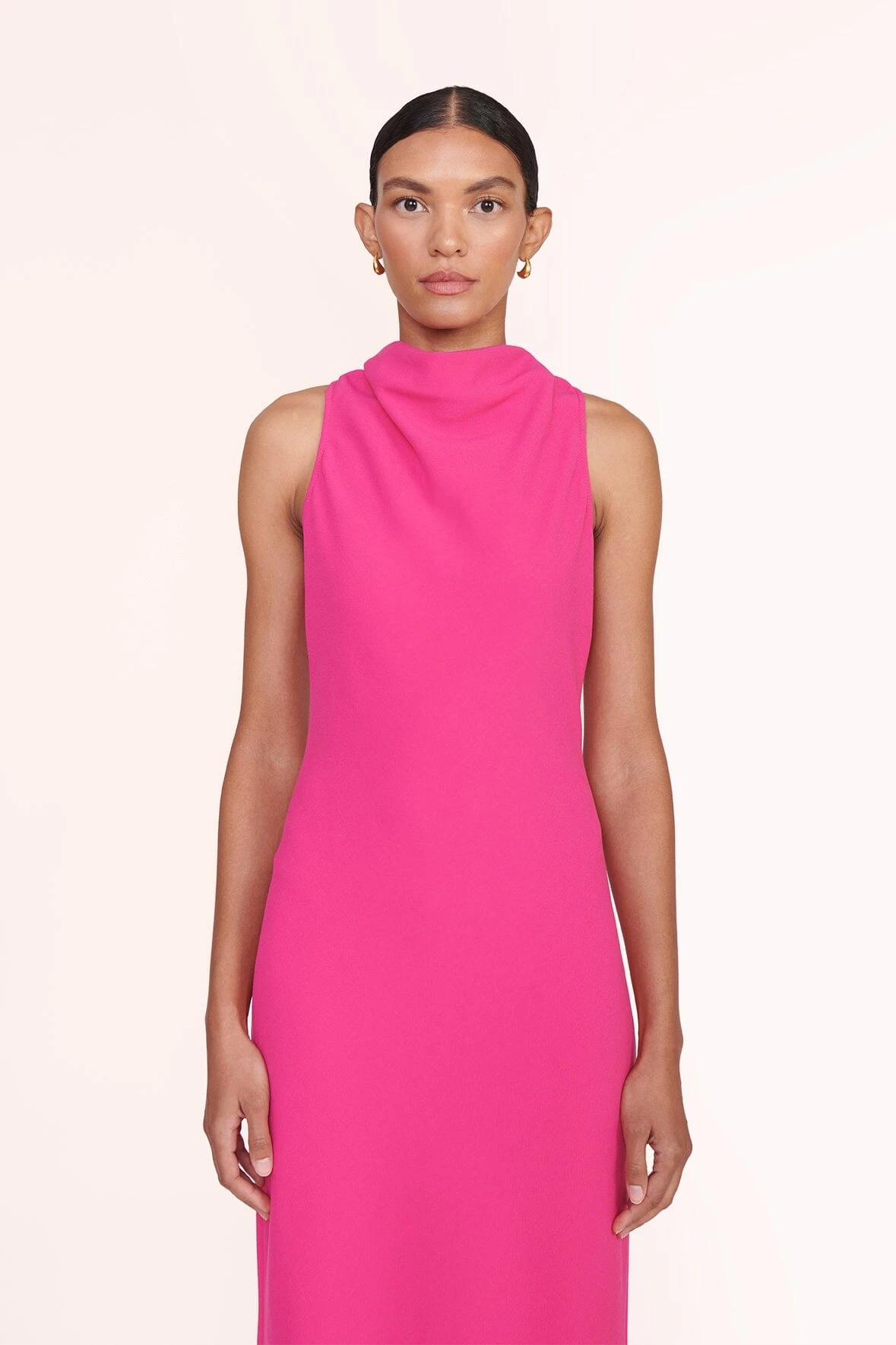 SHANNON DRESS | MAGENTA SHANNON DRESS | MAGENTA -Staud Store shannon dress magenta 01161 web