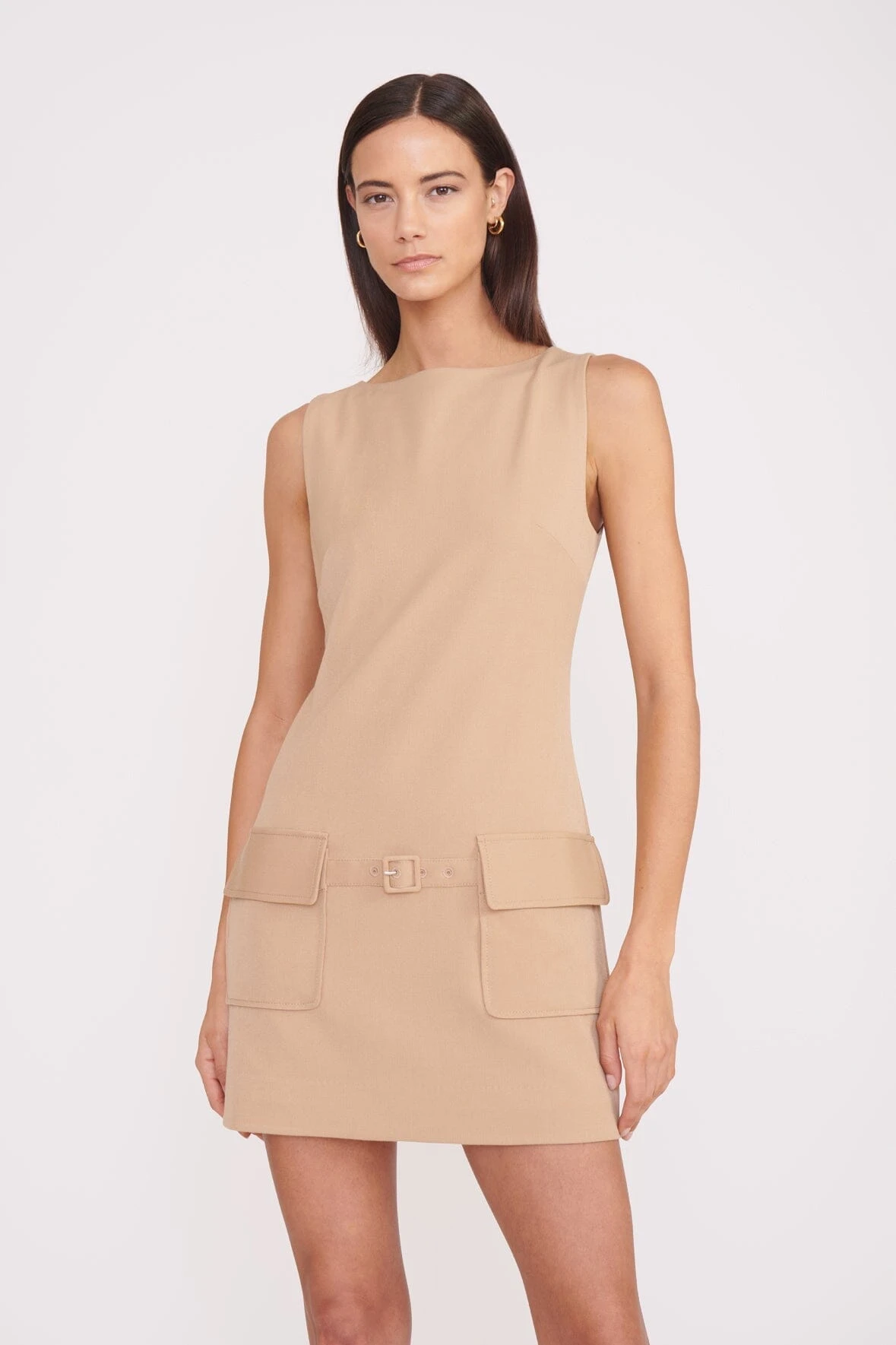 SHEILA DRESS | CAMEL SHEILA DRESS | CAMEL -Staud Store sheila dress camel 1