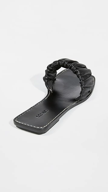 STAUD Nina Ruched Slides STAUD Nina Ruched Slides -Staud Store staud305351071c q4 2 0. UX357 QL90