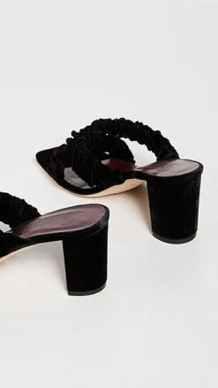 STAUD Frankie Criss Cross Velvet Heels -Staud Store staud312911cd2d 1664833126154 2 0. UX357 QL90