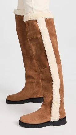 STAUD Rowan Over The Knee Shearling Boots -Staud Store staud3129210681 1670343804518 2 0. UX357 QL90