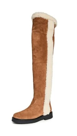 STAUD Rowan Over The Knee Shearling Boots -Staud Store staud3129210681 1670363184276 2 0. UX357 QL90
