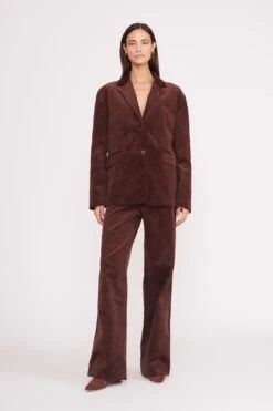 TREK OVERSIZED BLAZER | MAHOGANY -Staud Store trek blazer mahogany 4 aa518851 c554 4241 82c3 a951e7981114