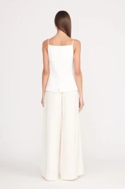 CALEB PANT | ECRU -Staud Store una top ecru 5 efc974bd b48e 4bed a433 8cfabd1436c4