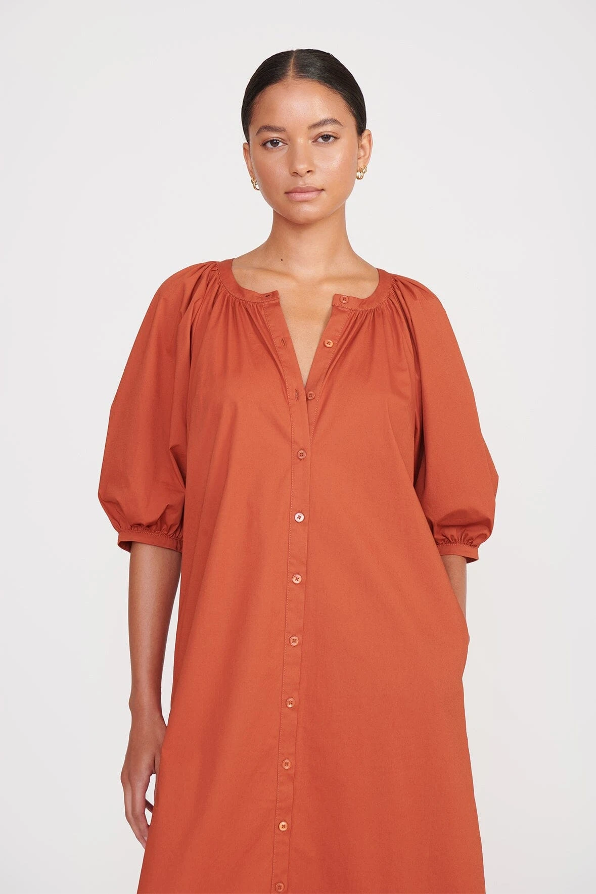 VINCENT DRESS | SPICE VINCENT DRESS | SPICE -Staud Store vincent dress spice 5 aab15569 b7fe 4b14 ac67 6f739c64f996